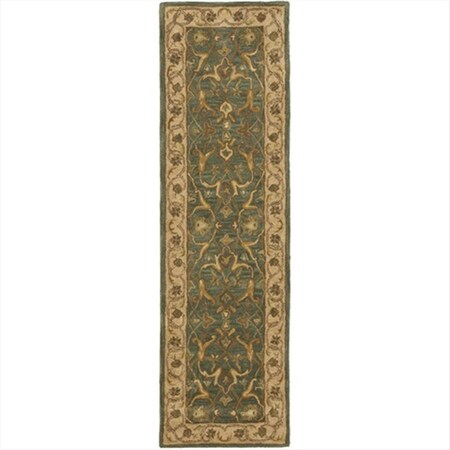 Safavieh 2 ft. - 3 in. x 8 ft. Runner- Traditional Heritage Blue And Beige Hand Tufted Rug HG915A-28